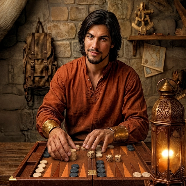 Master Hardwood Backgammon