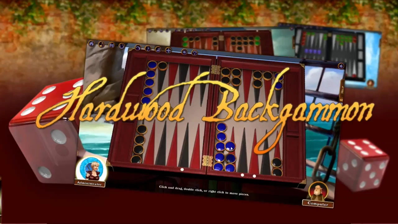 Hardwood Backgammon